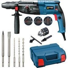 PremiumPort Power Drill 4150W 6.1j Bakır Sargı Otomatik Şanzıman Kırıcı Delici Seti