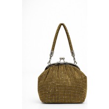 Queen Elizabeth Kadın Abiye Portföy Çanta  Altın  2010-18