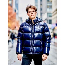 Hugo Boss Erkek Şişme Rüzgar Geçirmez Şişme Jel Dolum Mont