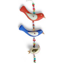 Hedea Bereket Kuşları Kırmızı Mavi Beyaz