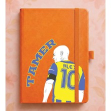 Senada Kişiye Özel Isim Yazılı Tarihsiz 224 Sayfa Not Defteri Baskılı Desenli 13X21 cm Turuncu - STOKGÖRSEL0004