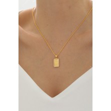 Yavuz Kuyumculuk 14 Ayar Altın Taşlı Gram Altın Çerçeve Kolye - Gram Altın Dahil Değildir