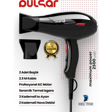 Normadia Yüksek Performanslı 2500 W Turbo Kuaför Fön Makinesi, Güçlü ve Hızlı Kurulama