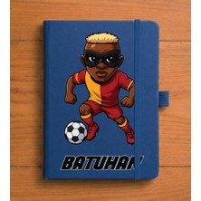 Senada Kişiye Özel Isim Yazılı Tarihsiz 192 Sayfa Mini Termo Defter Baskılı Desenli 9X14 cm Lacivert - Modatsrm 6