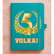 Senada Kişiye Özel Isim Yazılı Tarihsiz 192 Sayfa Mini Termo Defter Baskılı Desenli 9X14 cm Turkuaz Promo/22