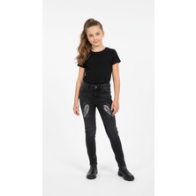 love Yaprak Taş Detaylı Dar Paça Pantolon