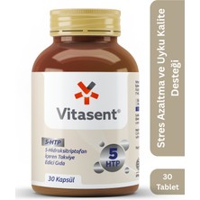 Vitasent 5-Htp 30 Kapsül – Serotonin Destekli Uyku, Stres Azaltıcı ve Düzenleyici Takviye
