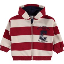 Civil Baby Çizgili 6-18 Ay Hırka - Kırmızı 12-18 Ay