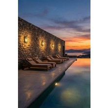 Billur Aydınlatma Dekoratif Oval Kafesli Metal Aplik Şeffaf Camlı Gemici Feneri 13,5X24 cm