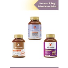 Vitasent 3'lü Hormon & Regl Rahatlatma Paketi – Femlora, Magcomplex 4 ve Vitamin D3 1000 Iu