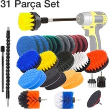 PremiumPort Çok Amaçlı 31 Parça Temizlik ve Bakım Seti, Ev, Banyo ve Araç Için