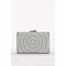 Queen Elizabeth Kadın Abiye Portföy Çanta  İnci 01 Y0831