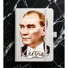 Senada Kişiye Özel Isim Yazılı Tarihsiz 224 Sayfa Not Defteri Baskılı Desenli 13X21 cm Beyaz STOCK-023