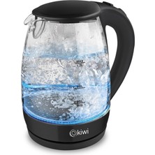 Özbience 240V Cam Kettle 2200W Siyah, 2 Yıl Garanti