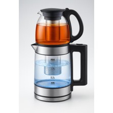 Özbience 1500W Cam Kettle Çaycı Su Isıtıcı 0.8l ve 2l HM-7827