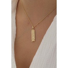 Yavuz Kuyumculuk 14 Ayar Altın Tondo Zincir Tılsım Kolye