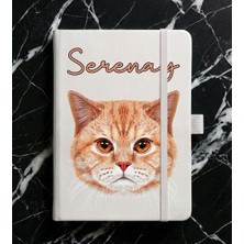 Senada Kişiye Özel Isim Yazılı Tarihsiz 192 Sayfa Mini Termo Defter Baskılı Desenli 9X14 cm Beyaz - Renkli-Özel7