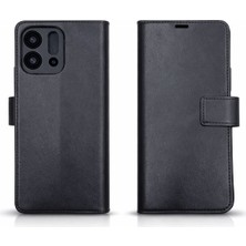 Ycl Mobile Oppo Reno 14-14 Pro Siyah Kapaklı Cüzdan Kılıf