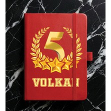 Senada Kişiye Özel Isim Yazılı Tarihsiz 224 Sayfa Not Defteri Baskılı Desenli 13X21 cm Kırmızı Promo/22