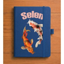 Senada Kişiye Özel Isim Yazılı Tarihsiz 192 Sayfa Mini Termo Defter Baskılı Desenli 9X14 cm Lacivert - Kö-Tsrm8