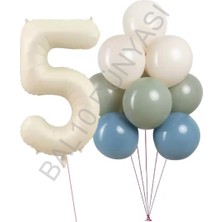 Best Parti Krem Rakam ve Balon Seti Yaş-5
