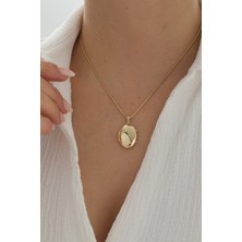 Yavuz Kuyumculuk 14 Ayar Altın Parçalı Tondo Zincir Anı Kolye