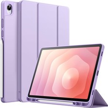 Five-E Samsung Galaxy Tab S11 Kalem Şarjına Uygun Kalemlikli Uyku Modlu Stromix Standlı Kapaklı Kılıf SM-X730