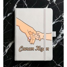 Senada Kişiye Özel Isim Yazılı Tarihsiz 224 Sayfa Not Defteri Baskılı Desenli 13X21 cm Beyaz - 16