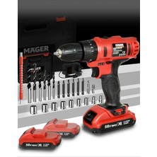 PremiumPort 12V 1300A Çift Akülü Li-Ion Matkap, Güçlü ve Taşınabilir El Aleti