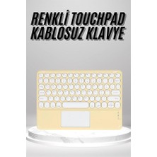 Bi Seyyar Touchpad Uyumlu Bluetooth Klavye Slim Kablosuz Wifi Q Klavye