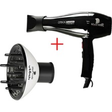 Normadia Güçlü Profesyonel Fön Makinesi, Turbo Performans, Siyah ve Beyaz Tasarım