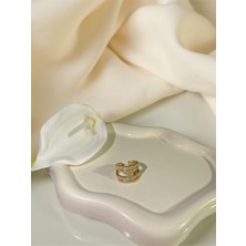 Ezgiarslanatalier Çelik Taş Detay Yüzük