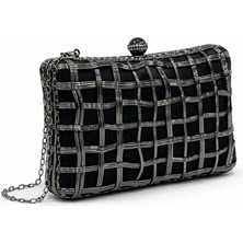 Queen Elizabeth Kadın Abiye Portföy Çanta Siyah 65052-01