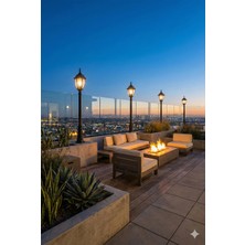 Billur Aydınlatma Ba 49/233 Sekizgen Alüminyum Döküm Dev Boy Bahçe Direği - 140 cm (IP55)