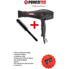 Normadia Profesyonel Fön Makinesi ve Berber Fırçası Seti, Güçlü ve Kullanışlı