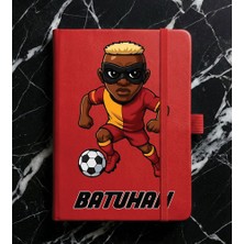 Senada Kişiye Özel Isim Yazılı Tarihsiz 224 Sayfa Not Defteri Baskılı Desenli 13X21 cm Kırmızı - Modatsrm 6