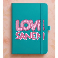 Senada Kişiye Özel Isim Yazılı Tarihsiz 224 Sayfa Not Defteri Baskılı Desenli 13X21 cm Turkuaz 28STOK-NO