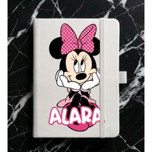 Senada Kişiye Özel Isim Yazılı Tarihsiz 192 Sayfa Mini Termo Defter Baskılı Desenli 9X14 cm Beyaz Mobilstok 25