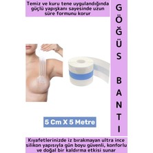 Wintoup Iz Iç Göstermez Push Up Şık Kadın Göğüs Ucu Gizleyen Dikleştirenşekillendirici Bant 5 cm x 5 Metre