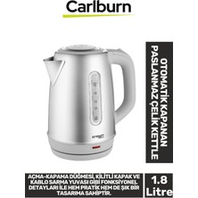 Özbience Premium 1800W 1.8l Paslanmaz Çelik Dönebilen Kettle