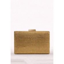 Queen Elizabeth Kadın Abiye Portföy Çanta Altın Y0632-18