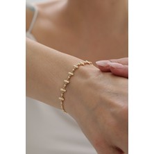 Yavuz Kuyumculuk 14 Ayar Altın Toplu Modern Çubuk Bileklik