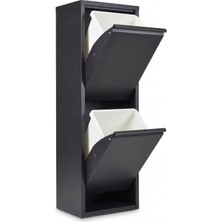 Çok Amaçlı Dolap Saklama Banyo Mutfak Oyuncak Dolabı Metal Dolap Siyah