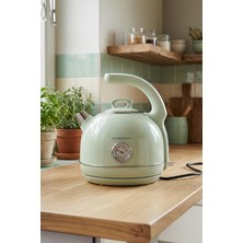 Özbience Retro Tasarımlı Paslanmaz Çelik Su Isıtıcı, 1.5 L, Analog Göstergeli