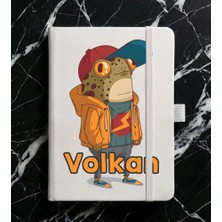 Senada Kişiye Özel Isim Yazılı Tarihsiz 224 Sayfa Not Defteri Baskılı Desenli 13X21 cm Beyaz Uvbaskılı 21