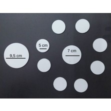 Glanart Yuvarlak Daire Şeklinde Fotoblok Maket Kartonu 5 mm (Baskı Yapılabilir, Boyanabilir)