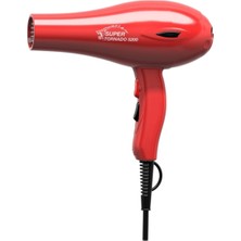 Normadia Güçlü 2400W Kırmızı Fön Makinesi, Hızlı ve Parlak Saçlar Için