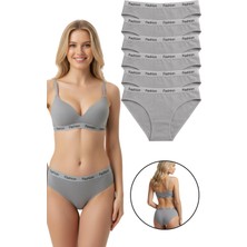 Exlove 6'lı Fashion Kadın Pamuklu Bikini Külot - Esnek Bel Günlük Rahat Iç Çamaşırı