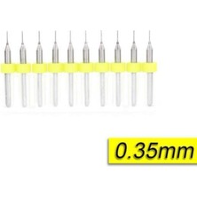 PremiumPort Mini Cnc Karbür Matkap Ucu Seti 10'lu 0,35MM Tungsten Shank
