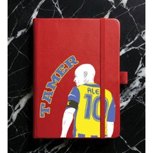 Senada Kişiye Özel Isim Yazılı Tarihsiz 192 Sayfa Mini Termo Defter Baskılı Desenli 9X14 cm Kırmızı - STOKGÖRSEL0004